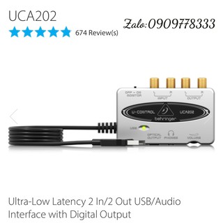 Soundcard âm thanh UCA202 Behringer