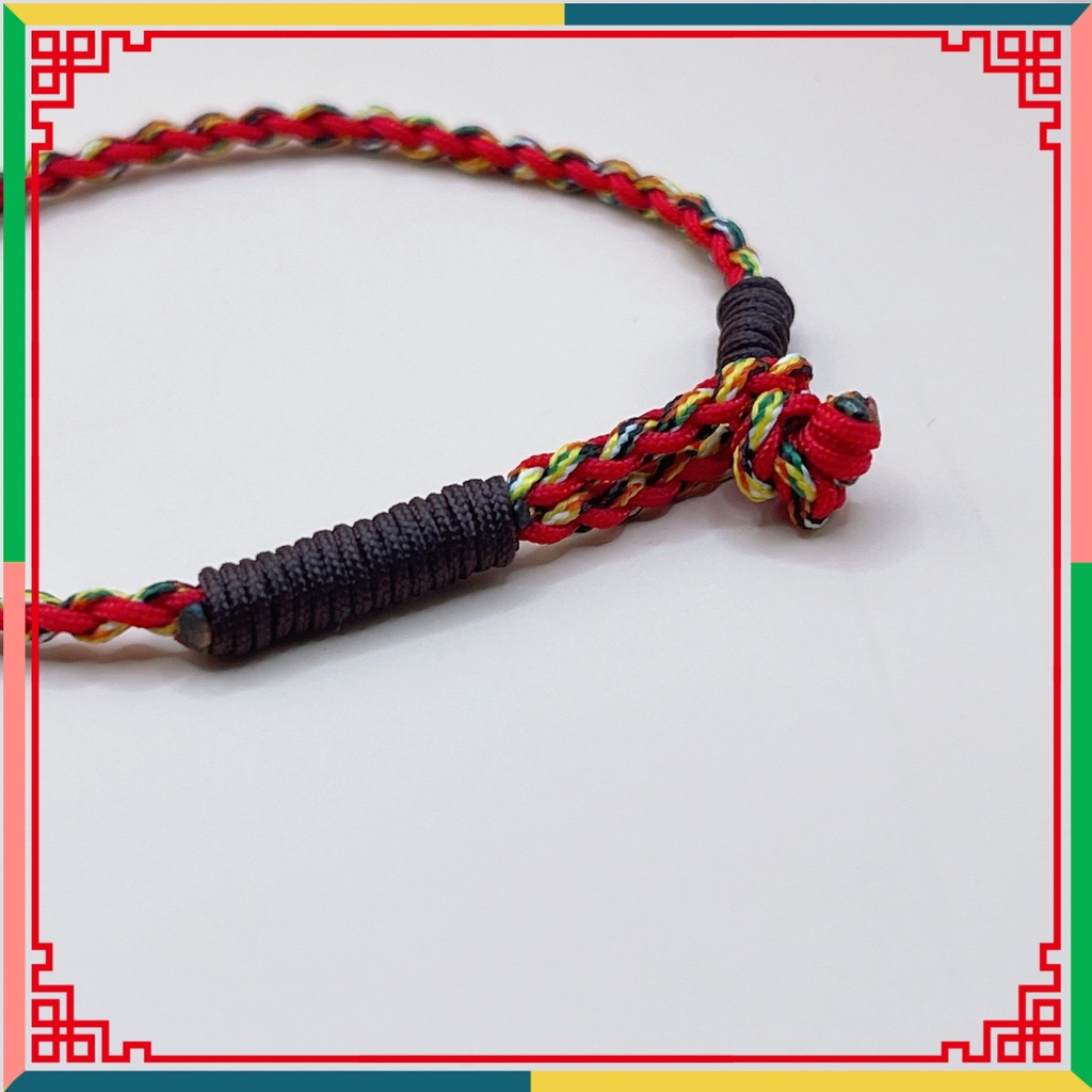 Vòng tay may mắn chỉ ngũ sắc kích thước 15cm/16cm/17cm/18cm