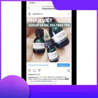 SALE THÁNG 7 Serum The Body Shop Tea Tree Anti-imperfection Daily Solution kiềm dầu, giảm và ngừa mụn, thâm, se lỗ chân 