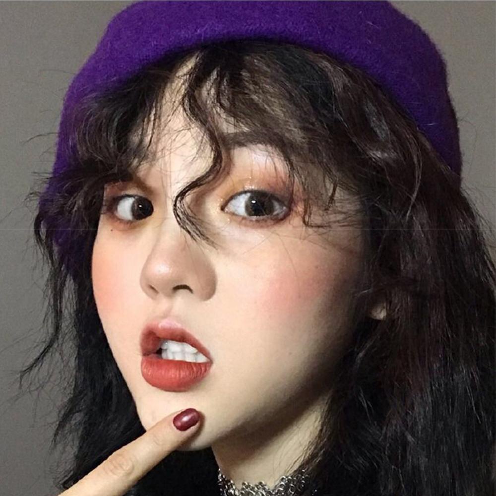 Bộ Tóc Giả Ngắn Mái Ngang Uốn Xoăn Tự Nhiên VANES1 Cho Nữ