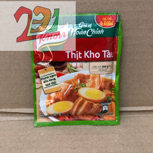 Túi Gia Vị Knorr Thịt Kho Tàu 28g