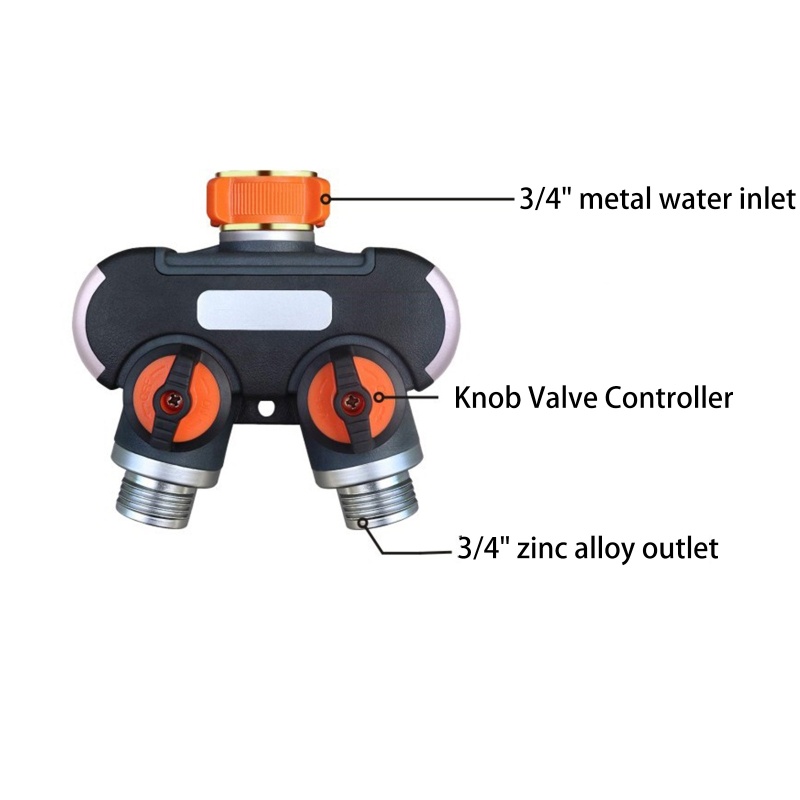 Đầu Nối Ống Nước Kèm 2 Van Dễ Lắp Đặt