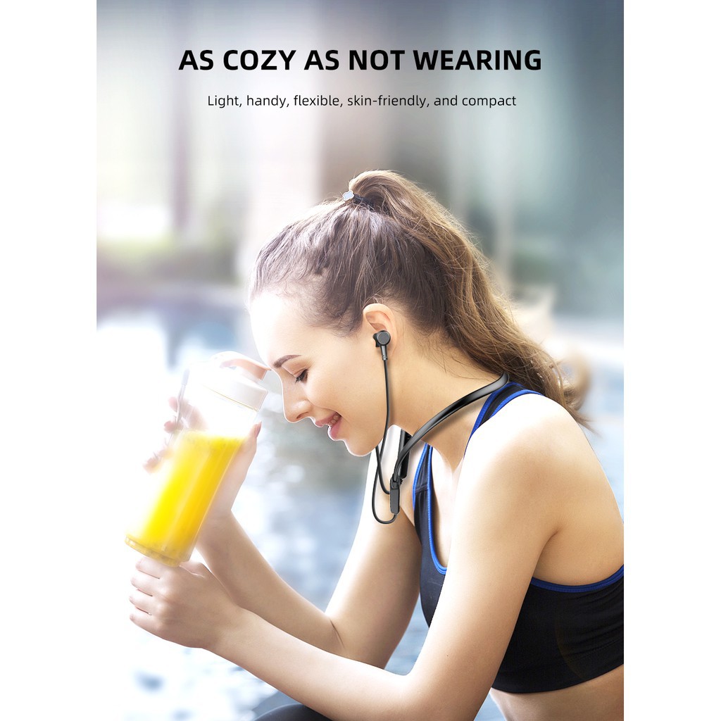 Tai nghe Awei G30Bl kết nối bluetooth phong cách thể thao thiết kế đeo ở cổ tiện dụng