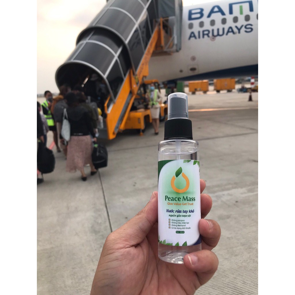 Nước Rửa Tay Khô Hữu Cơ Peace Mass Có Tác Dụng Diệt Khuẩn Không Làm Khô Da 100ml | BigBuy360 - bigbuy360.vn