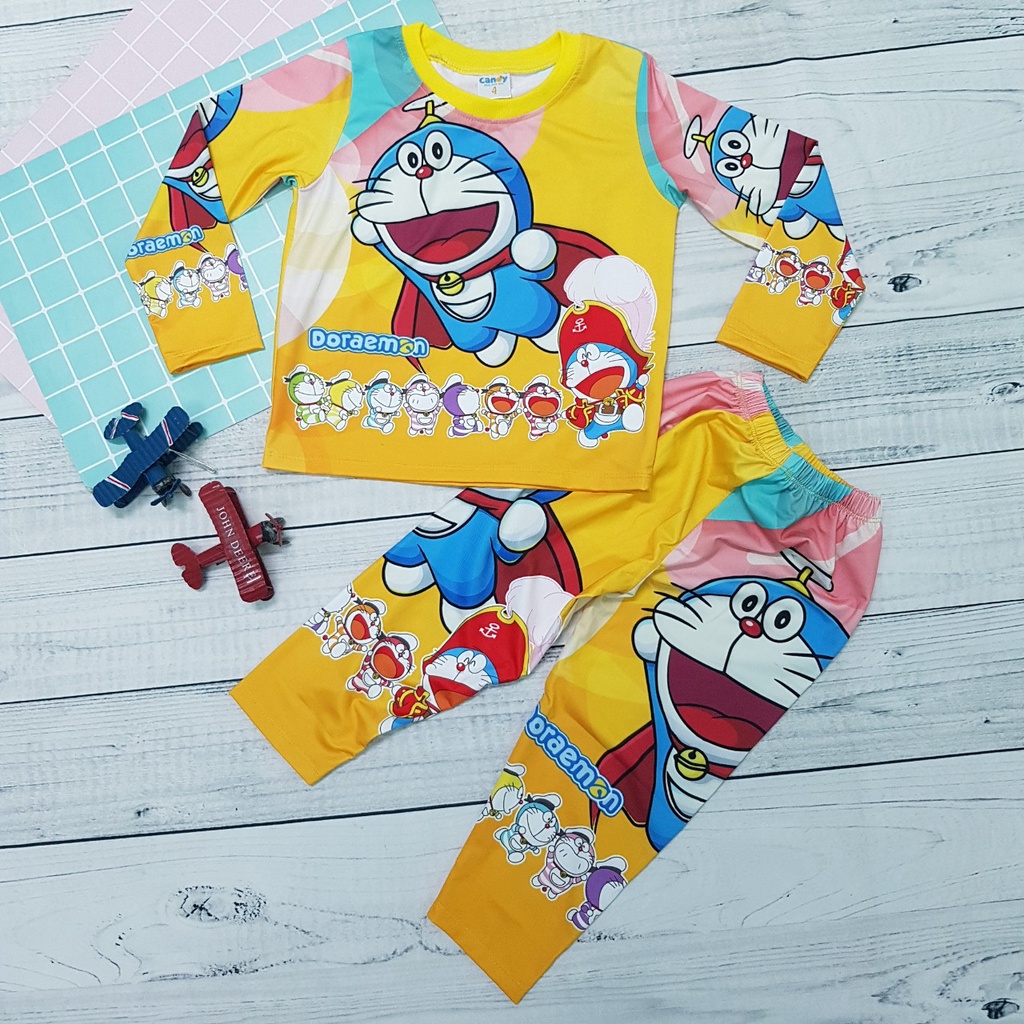 Bộ tay dài Doremon cho bé trai