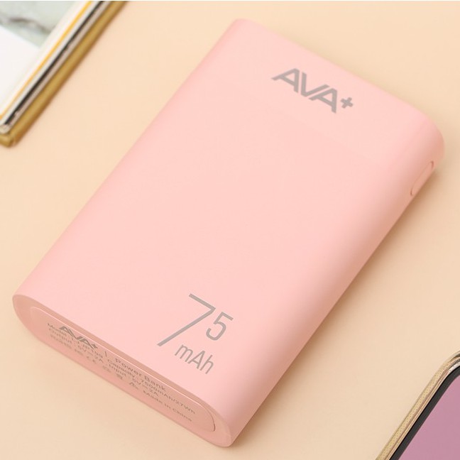 Pin sạc dự phòng AVA LJ JP199 7500mAh - Chính hãng BH 12 tháng