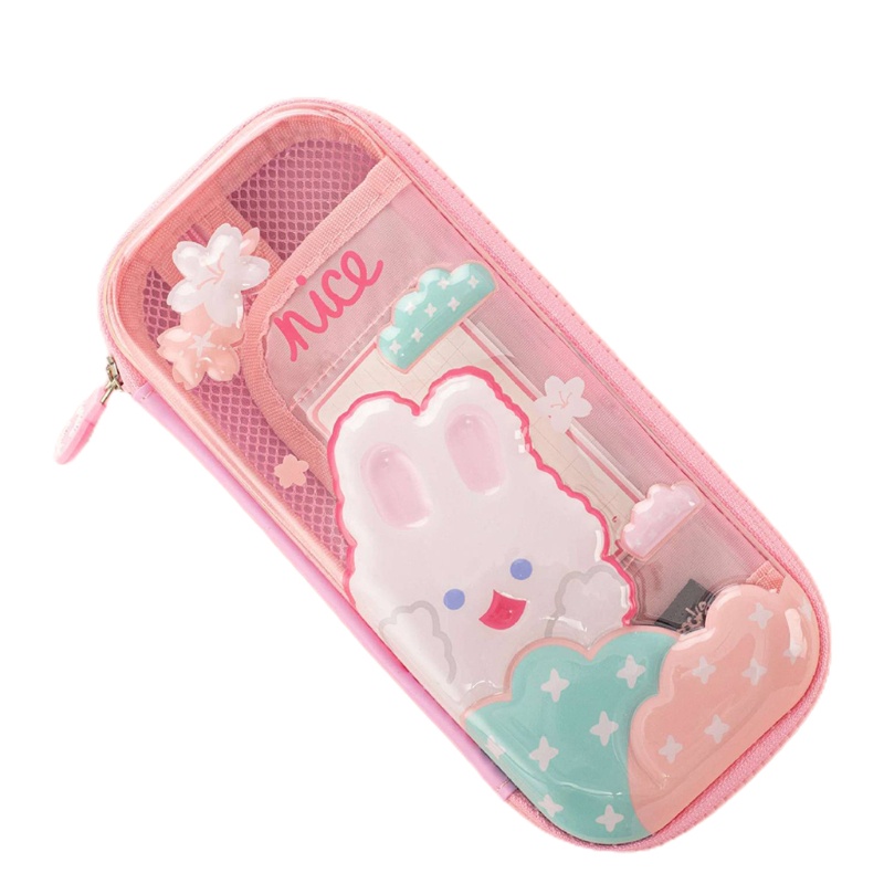 Túi Đựng Bút Họa Tiết Phi Hành Gia Dập Nổi 3D Dễ Thương Dành Cho Học Sinh