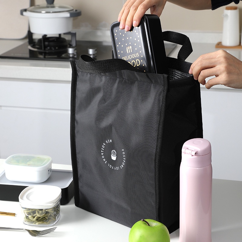 Túi đựng cơm cách nhiệt, túi ăn trưa không thấm nước phiên bản Hàn Quốc phong cách Nhật Bản