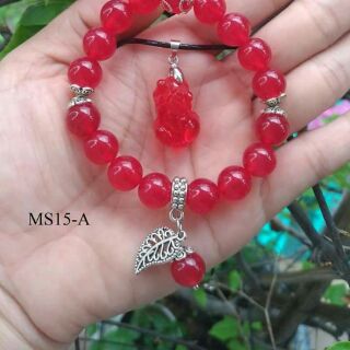 Bộ trang sức tì hưu mix bạc ta