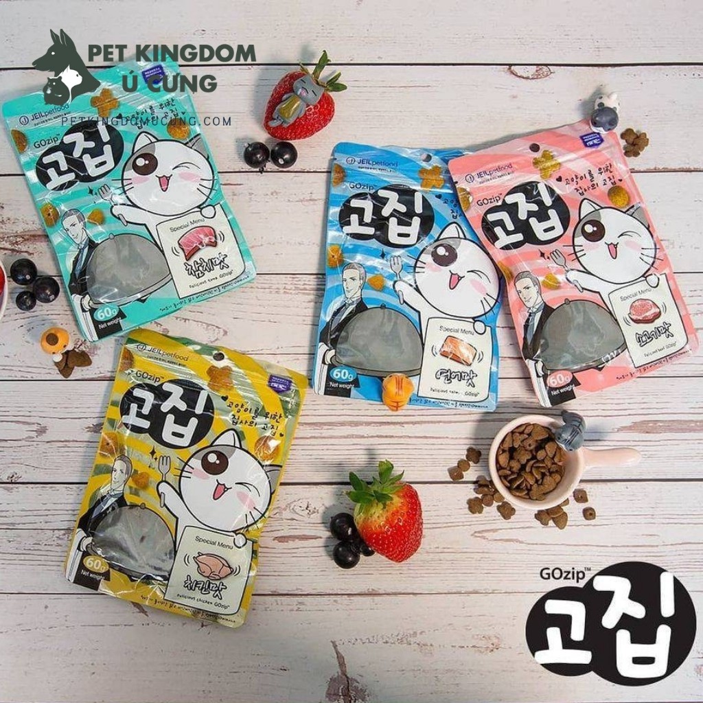 Gozip Snack Bánh Thưởng Cho Mèo Gói 60gr