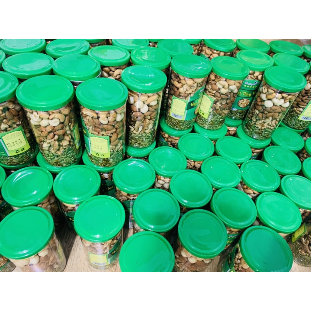 Hạt Dinh Dưỡng Mix 5 loại Hạt Macca, Hạt Điều, Óc Chó, Hạt Bí, Hạt Hạnh Nhân hộp 500g loại cao câp giảm cân hiệU quả