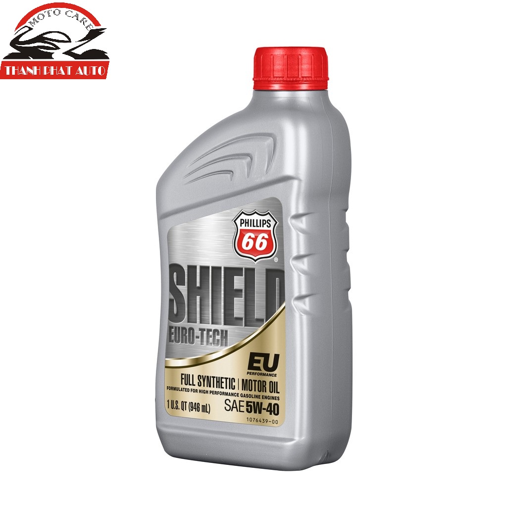 Nhớt Phillips 66 Shield choice 10W40 946ML nhập khẩu Mỹ cao cấp giành cho xe côn tay, xe số