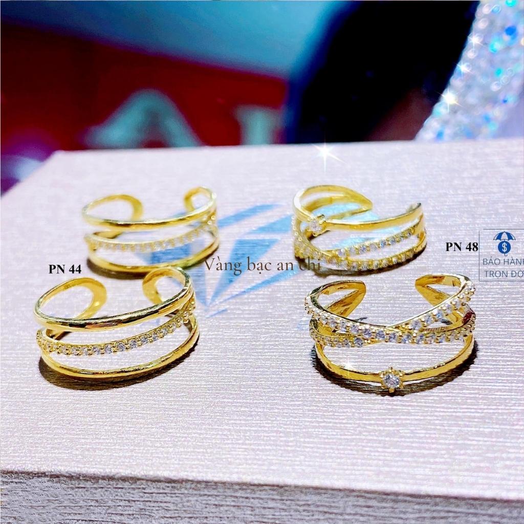 Nhẫn nữ đính đá cao cấp có giấy bảo đảm của tiệm Anchi jewelry