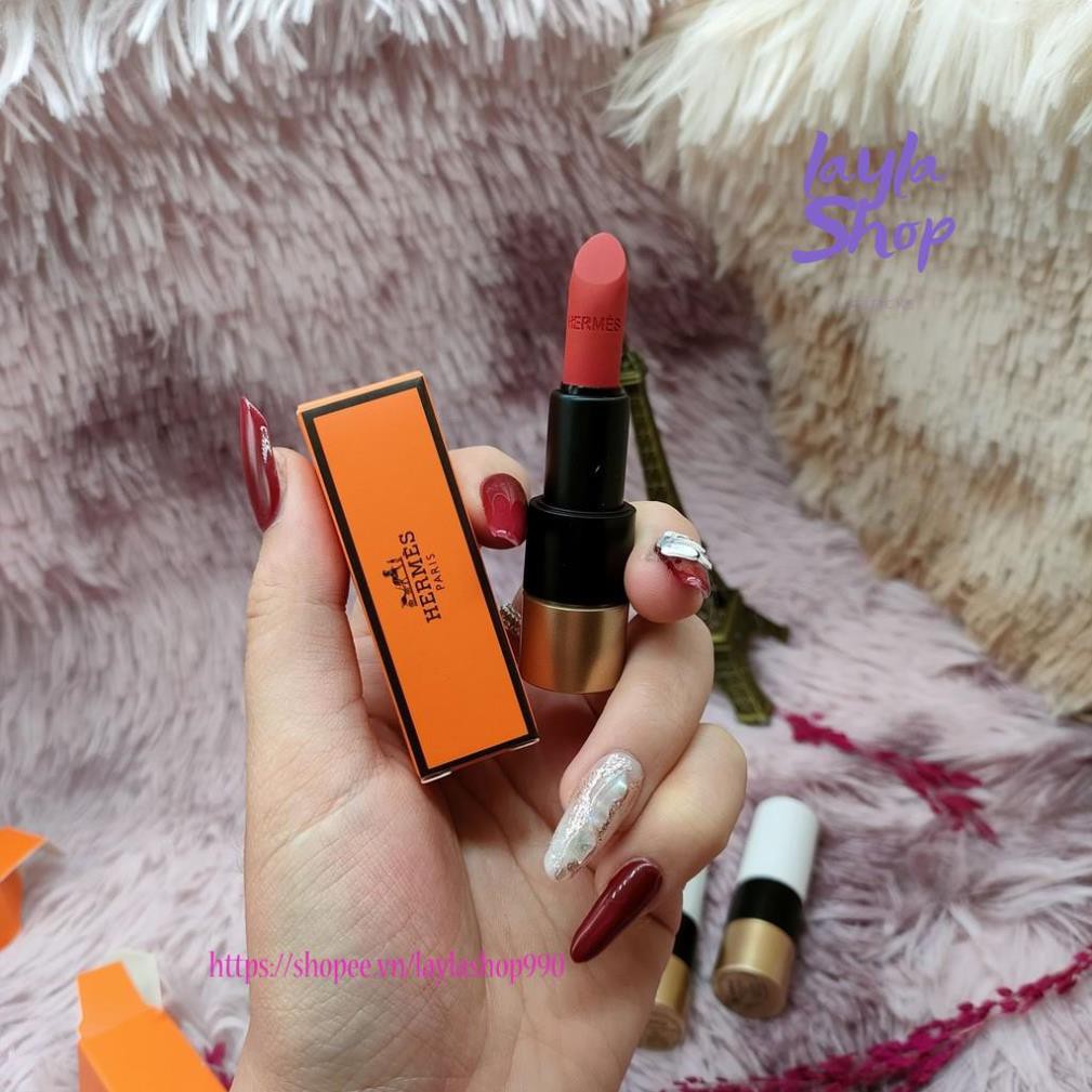 Son Hermes Satin Lipstick minisize 1.2g thiết kế biểu tượng siêu sang chảnh với bờ môi mềm mại bền màu | BigBuy360 - bigbuy360.vn