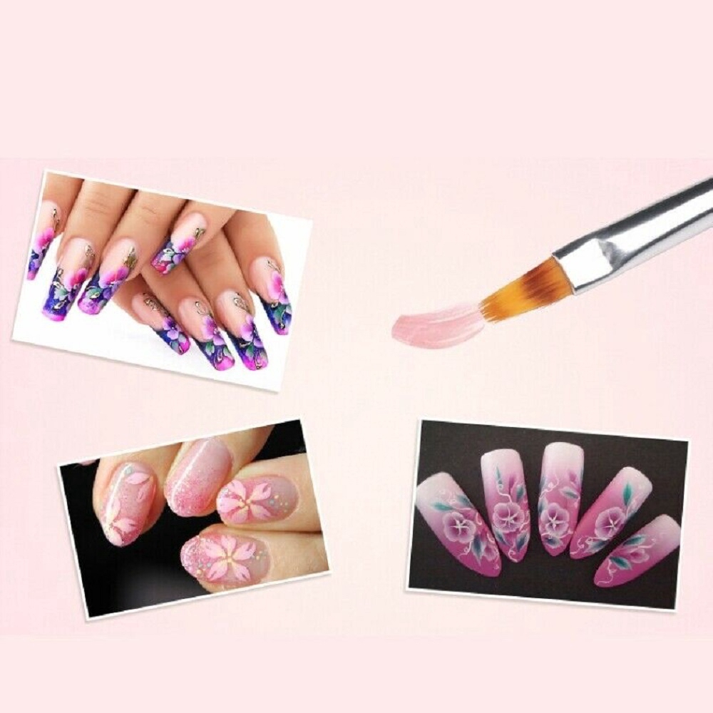 Cây cọ vẽ móng tay thân gỗ chuyên dụng tiện lợi