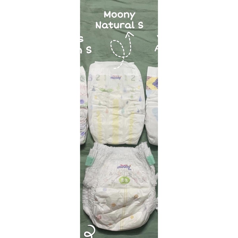 ( Tách bịch) 1 Miếng thử bỉm Moony Natural nội địa Nhật cao cấp S1/M1/L1/XL1