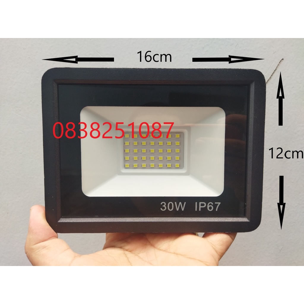 Đèn Pha Led Siêu Sáng 10W/20W/30W Chuyên Lắp Đặt Ngoài Trời, Chống Nước IP67