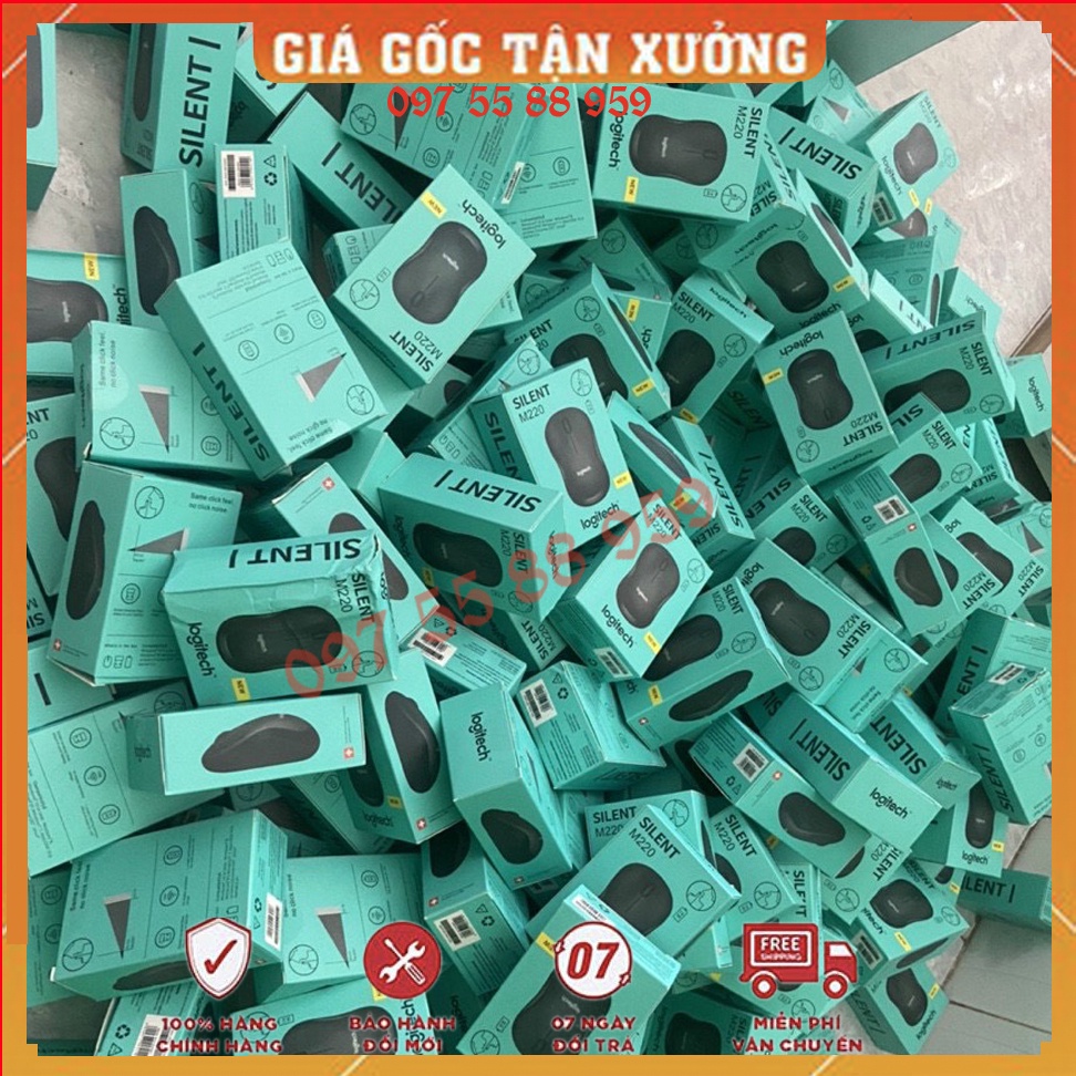 🔥Free ship🔥 Chuột Không Dây Logitech M220 Silent Tiếng Động Siêu Nhỏ Bảo hành 12 tháng 🔥Free ship🔥