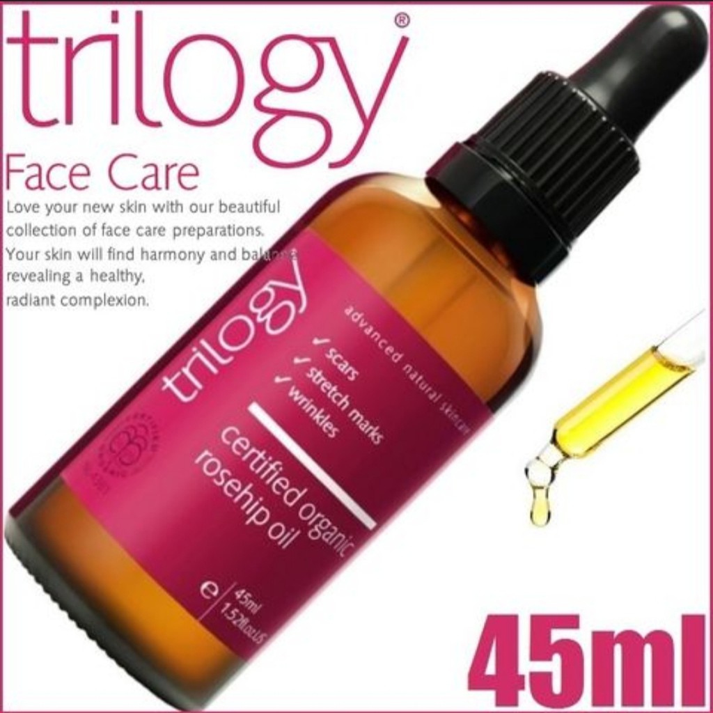 (Bill)(45ml) Trilogy Certified Organic Rosehip Oil Tinh Dầu Nụ Tầm Xuân