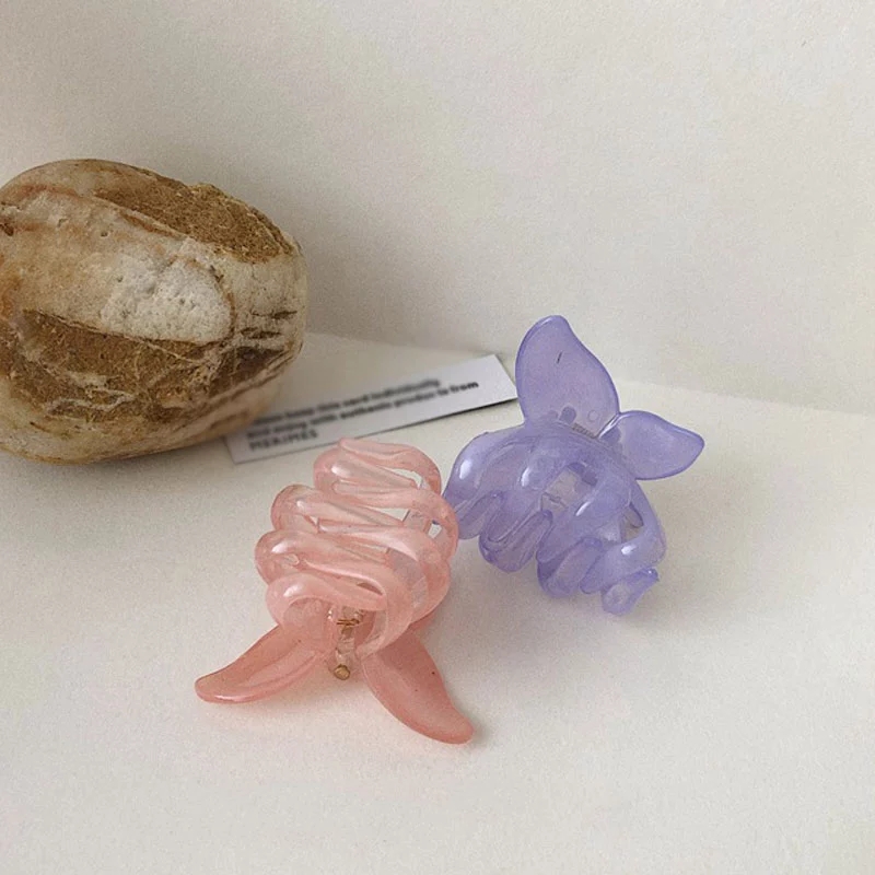 Kẹp tóc hình bướm làm từ acrylic thời trang dễ thương cho nữ