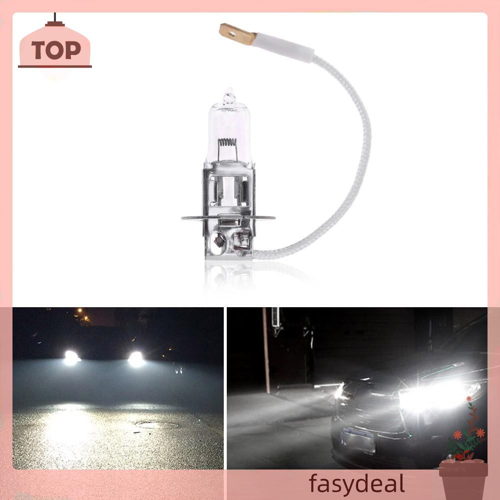 (Fas) 1 Bóng Đèn Halogen H3 24v 55w 3000k Ánh Sáng Trắng