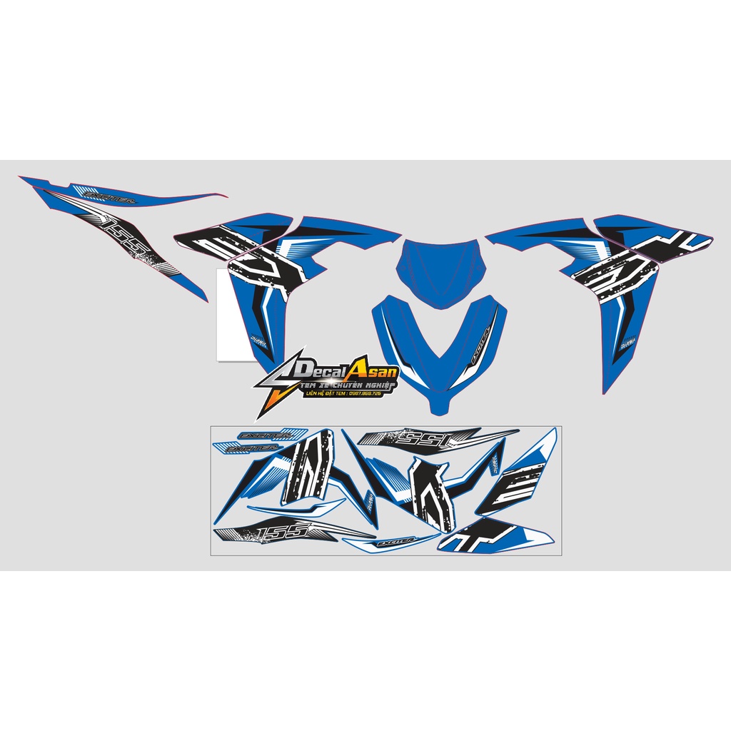 Tem Rời Exciter 155 Hot Nhiều Màu | Chống Bay Màu | Chống Xước