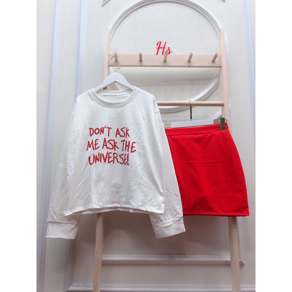 Sét Váy Kèm Áo Dont Ask Me Chân Váy Co Dãn 4 Chiều Chất Liệu Da Cá Dày Mã 0878 STORE TT 1995
