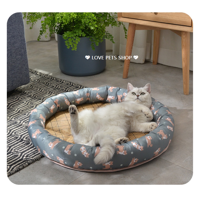 ĐỆM NẰM CHO CHÓ MÈO LÓT CHIẾU CÓI, NỆM NẰM CHO THÚ CƯNG (MẪU MỚI) - LOVE PETS SHOP