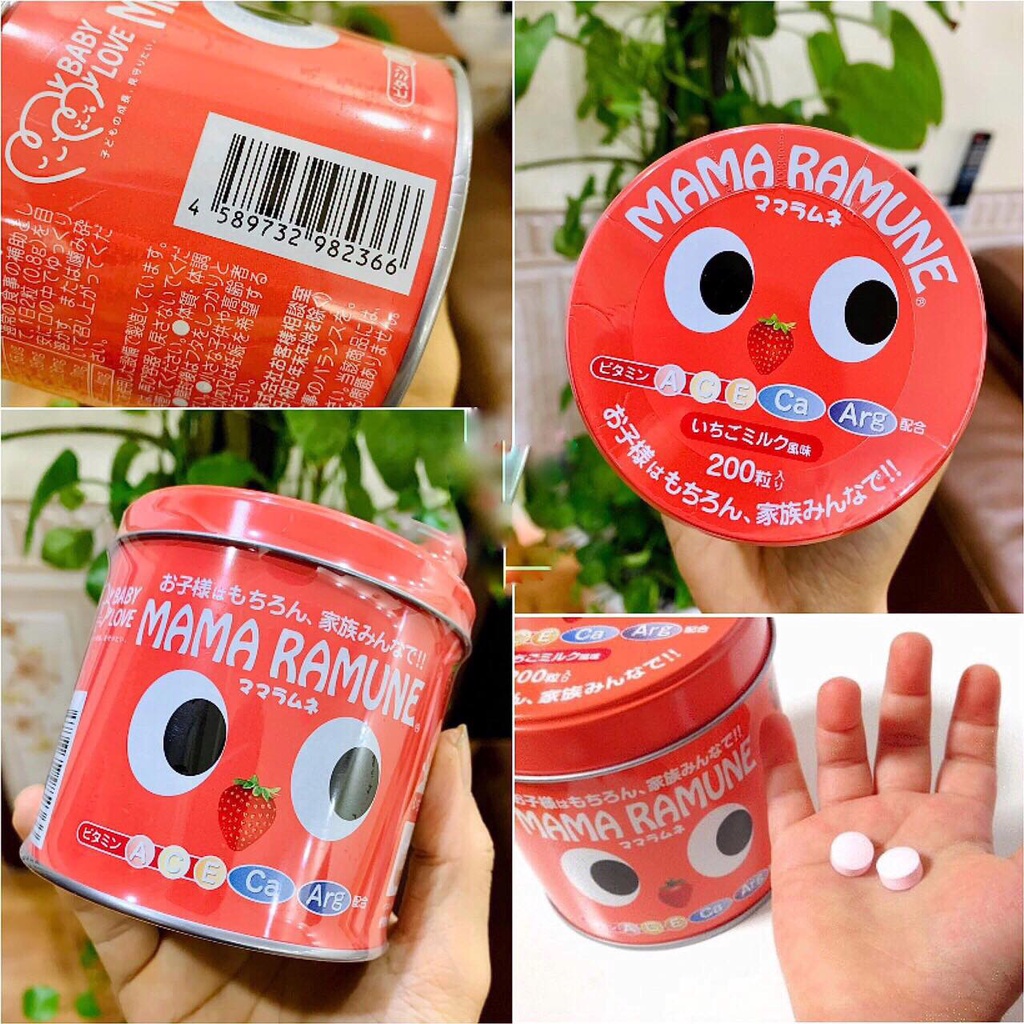 kẹo biếng ăn cho trẻ mama ramune nhật bản[200 viên]