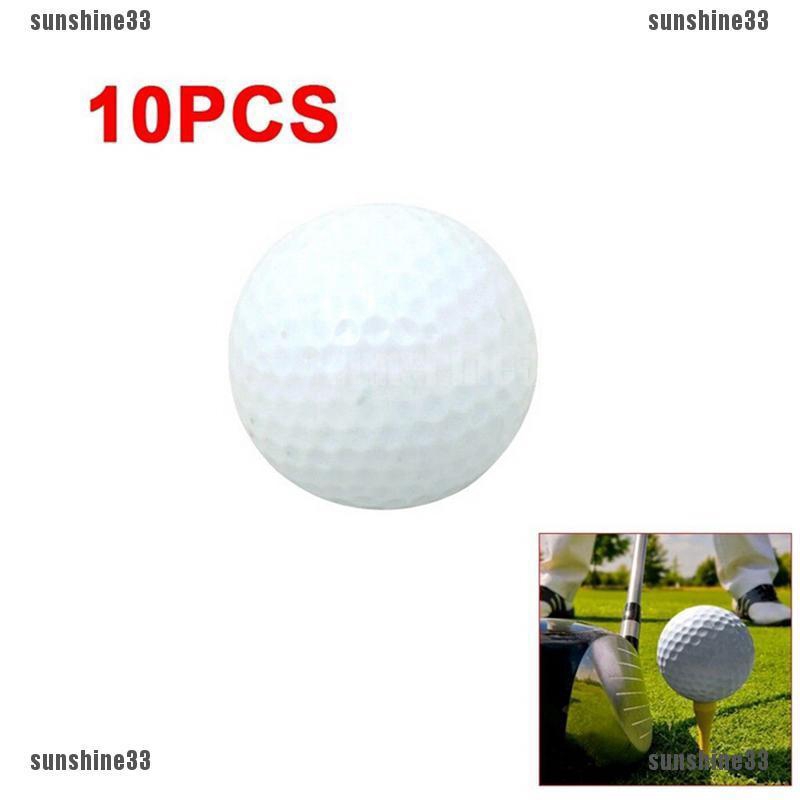 Bộ 10 quả bóng golf trắng bằng nhựa