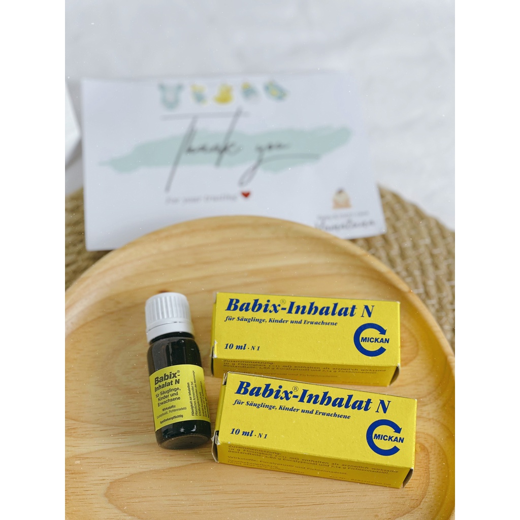 Dầu BABIX - INHALAT ngạt mũi và cảm cúm 10ml