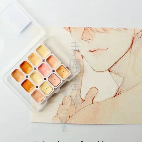 Sét nước tô màu da nhân vật