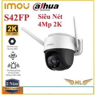 Camera Wifi Không Dây Siêu Nét Xoay 360 Ngoài Trời Có Màu Đêm Imou IPC S42FP 4Mp, S22FP 2Mp ,A22Ep, A42P 4Mp- Chính Hãng