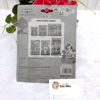 [Thái lan] Vỉ đất sét nặn cho bé hiệu Star kid