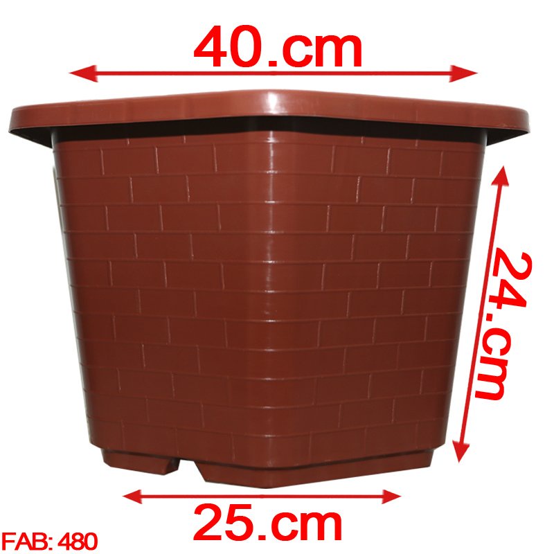10 Chậu nhựa trồng cây Lục Giác Fa480 chất lượng cao siêu bền đường kính 40x24cm- 77562