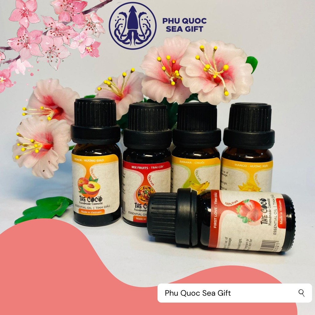 Tinh Dầu Hương Trái Cây 10ml - Giúp thoải mái đầu óc, hương thơm ngọt dịu