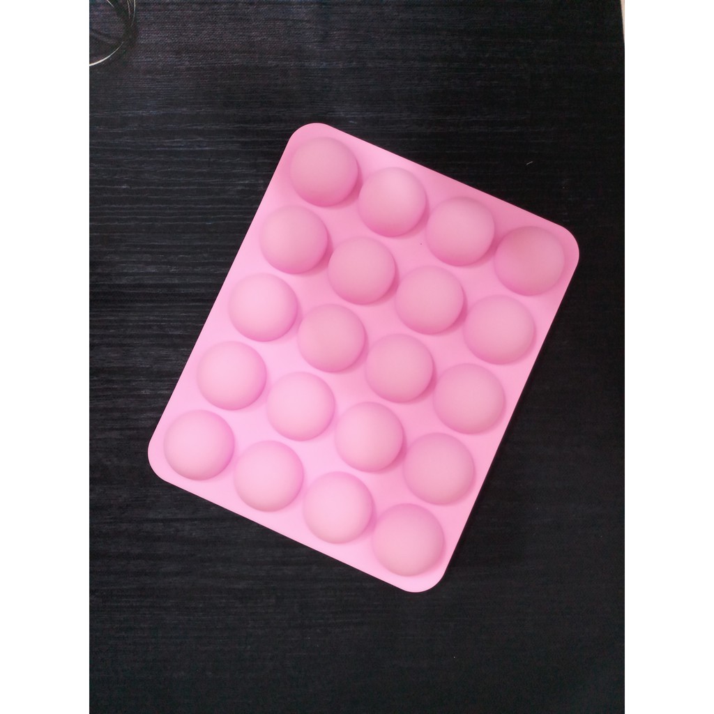 Khuôn silicon hình bán nguyệt 20 lỗ tròn