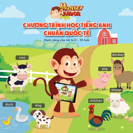 01 Mã học tiếng Anh tại phần mềm Monkey Junior