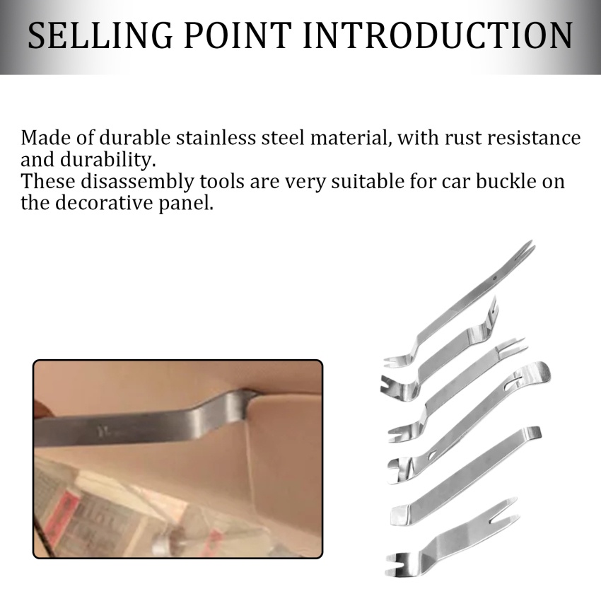 Set 6 Dụng Cụ Tháo Gỡ Bảng Điều Khiển Âm Thanh Xe Ô Tô