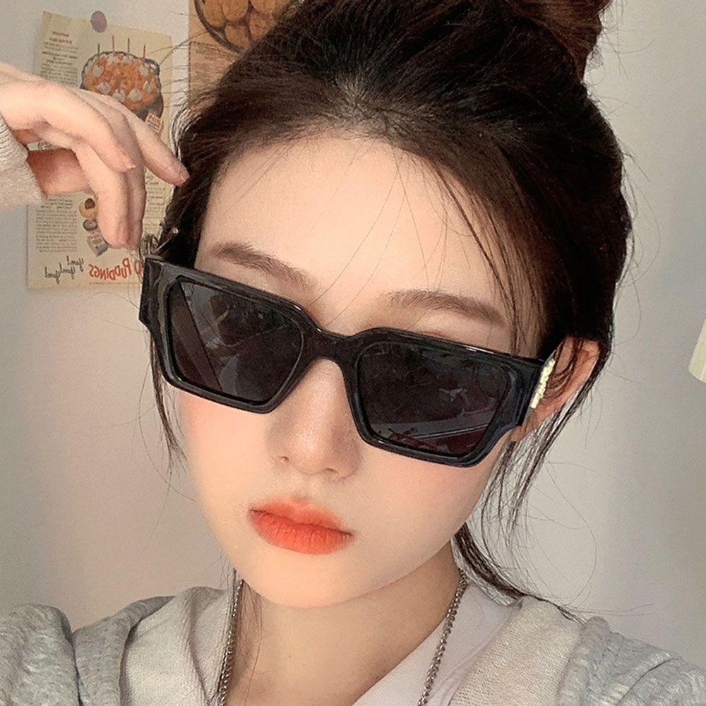 Kính Mát Gọng Vuông Họa Tiết Da Báo Phong Cách Hip Hop Cho Nam Và Nữ