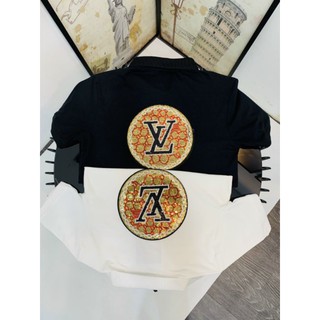 Áo thun nam hình LOUISVUITTON kim sa đính đá - 💯 hàng QC - vải cotton co dãn