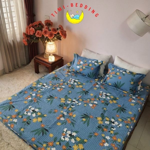 Ga trải giường trần bông – Ga trần bông bọc chun cao cấp, dày đặn, ấm áp – Timibedding