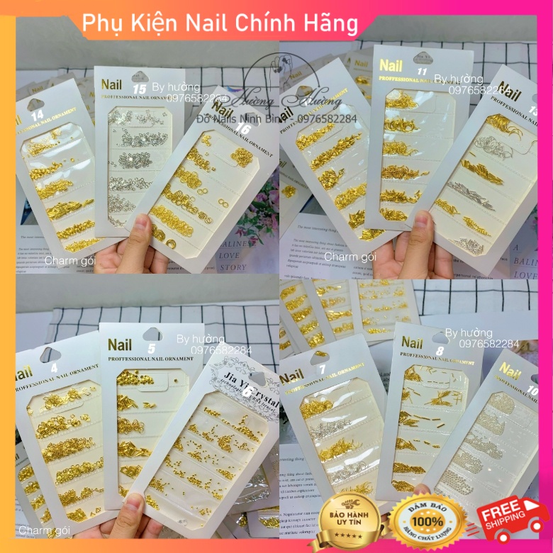 Charm túi đính móng nail, charm hợp kim, charm nail phụ kiện trang trí móng