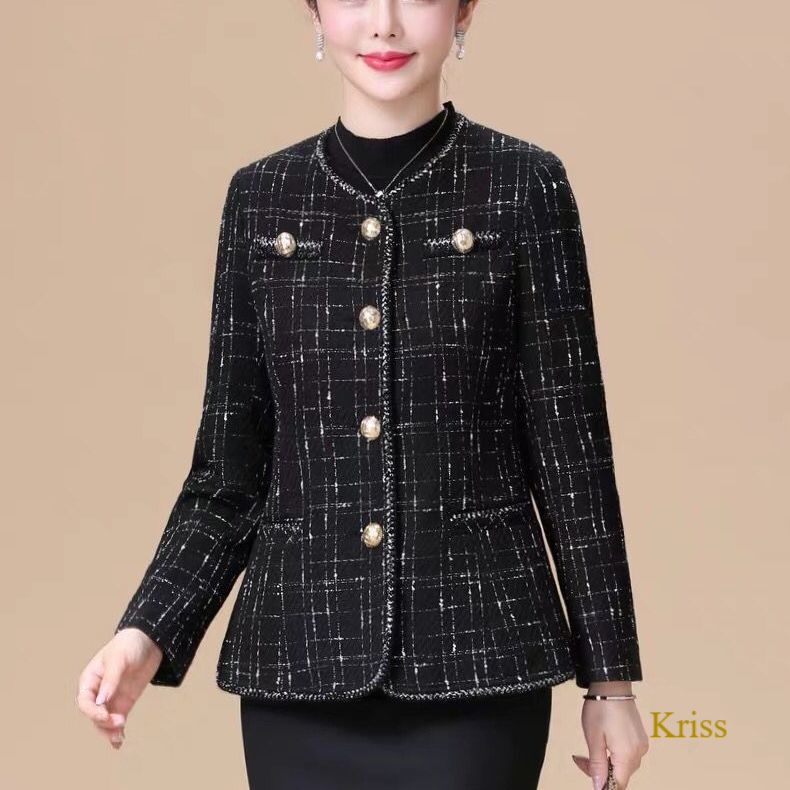 Áo khoác thiết kế mới thời trang xuân thu cho phụ nữ trung niên 50 tuổi