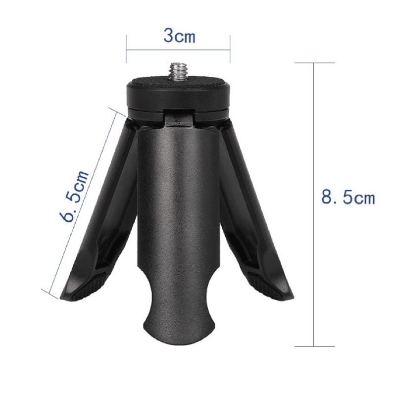 Đế chân ba có ốc 1/4 inch gắn gậy nối dài, livetrym, máy ảnh, ngàm điện thoại