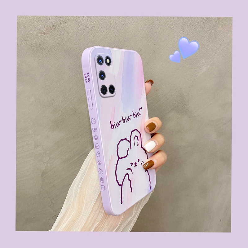 Ốp lưng OPPO A92 Ốp Lưng OPPO A52 A92 Ốp Lưng OPPO Reno 5 Ốp Điện Thoại Silicon Mềm Chống Rơi Họa Tiết Tranh Sơn Dầu Đơn Giản Dành Cho