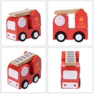 set mô hình đồ chơi 12 xe gỗ Nhật