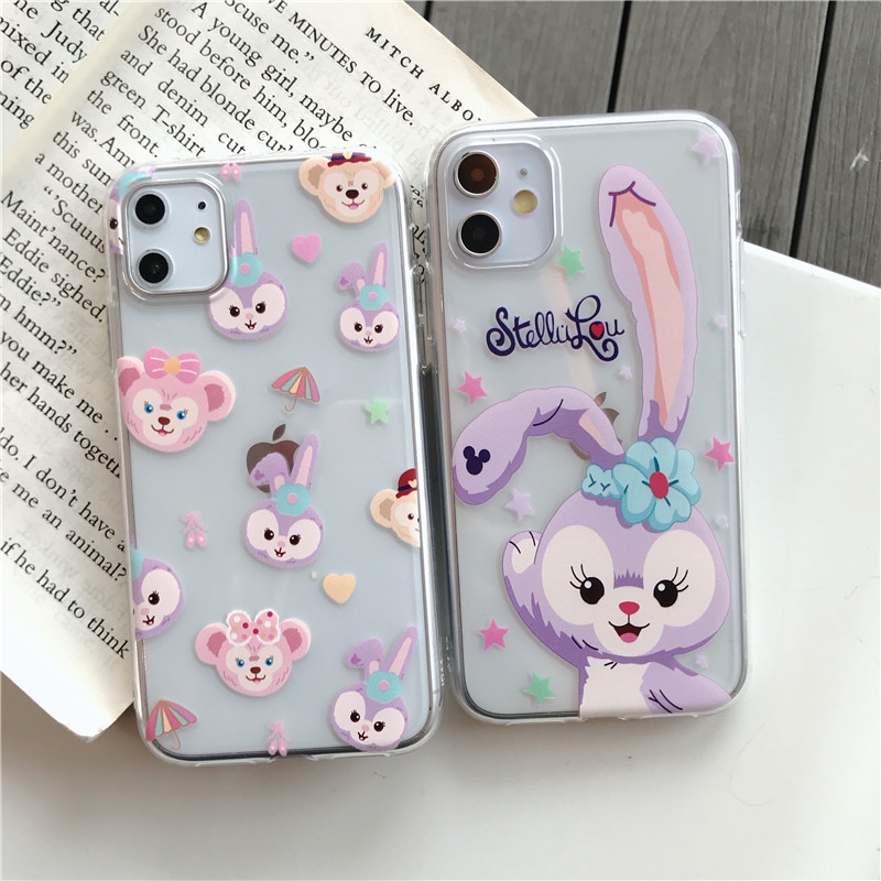 Ốp điện thoại dẻo họa tiết thỏ Stella Lou hoạt hình cho iPhone 6 6s 7 8 Plus X XS XR XSMAX 11 Pro Max | BigBuy360 - bigbuy360.vn