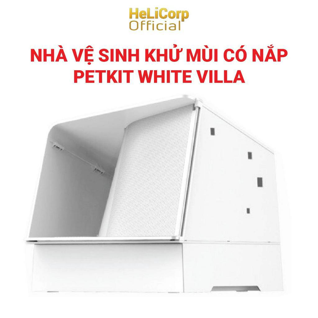 Nhà Vệ Sinh Cho Mèo Cao Cấp White Villa PETKIT Kín Đáo, Chống Văng Cát, Khử Mùi Hiệu Quả - HeLiCorp