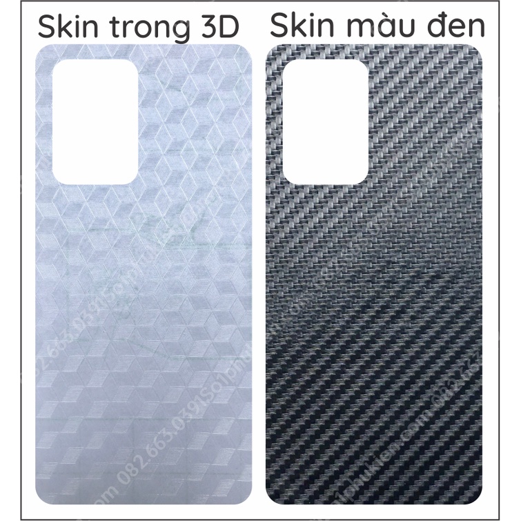 Miếng dán mặt lưng skin carbon Xiaomi Mi 11T